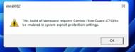 Valorant "VAN 9002" error window (Image via Riot Support Page)